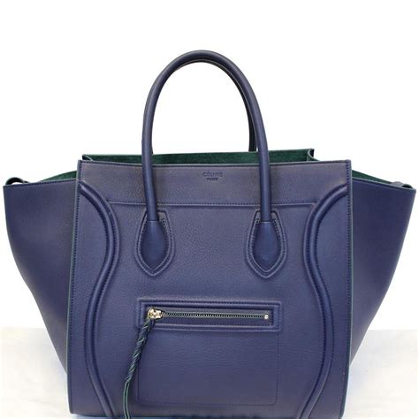 Leather tote Celine Navy in Leather 